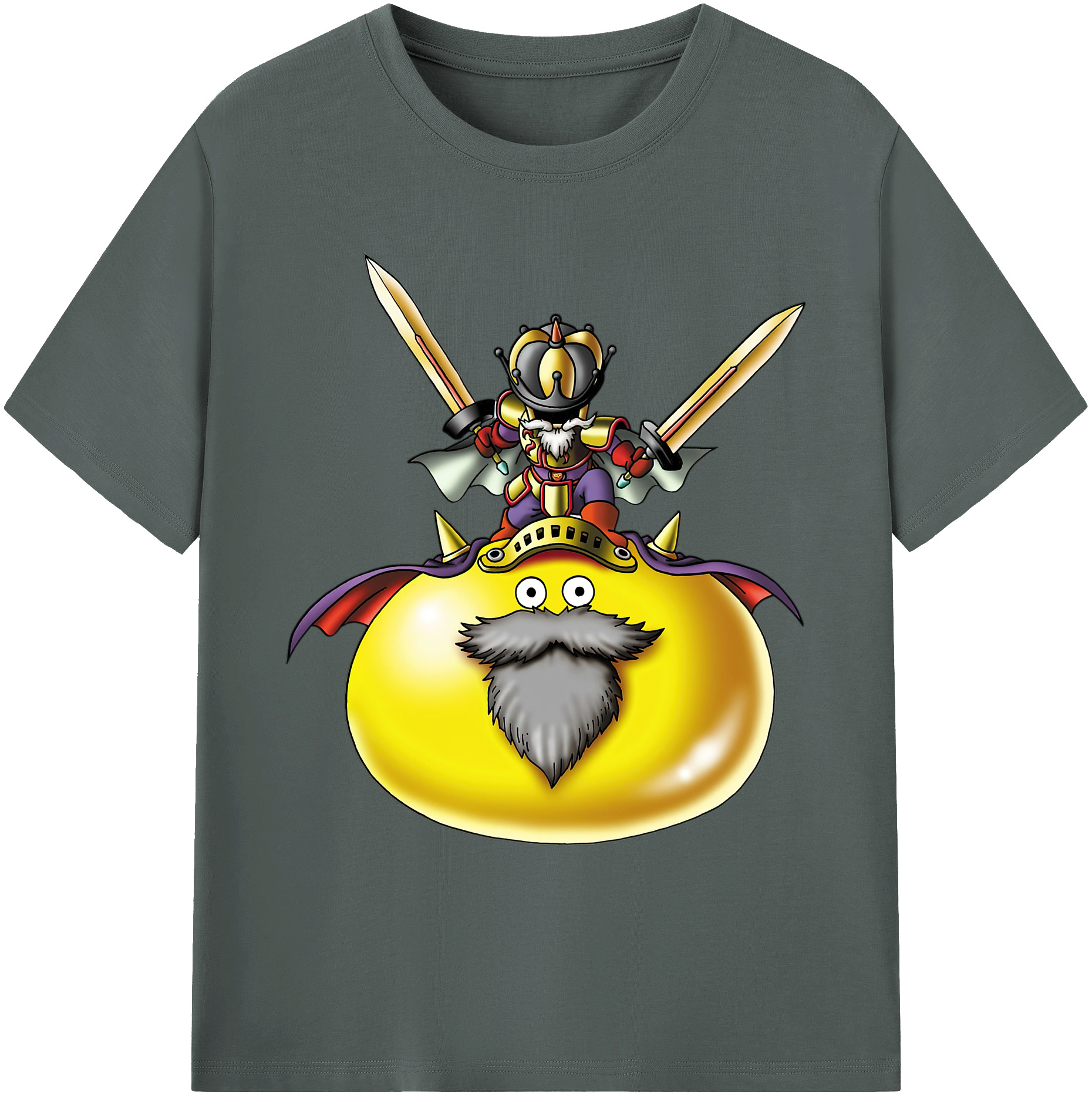 （画像用） ドラゴンクエスト Doragon Kuesuto Dragon Quest 綿100％ メンズ半袖Tシャツ｜肌触りやわらか＆通気性